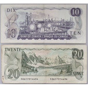 Canada, set of banknotes, 10 and 20 dollars, (2 pieces)