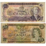 Canada, set of banknotes, 10 and 20 dollars, (2 pieces)