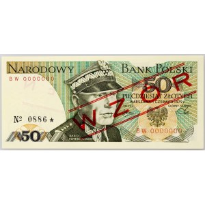 PRL, 50 złotych 1.06.1979, WZÓR, No. 0886, seria BW