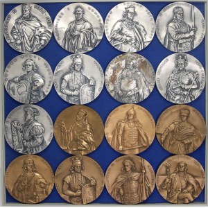 People's Republic of Poland, PTAiN Koszalin, royal medal series, Ewa Olszewska-Borys, set (16 pieces)
