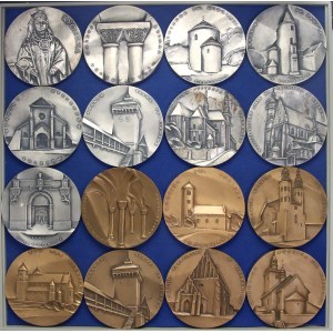 People's Republic of Poland, PTAiN Koszalin, royal medal series, Ewa Olszewska-Borys, set (16 pieces)