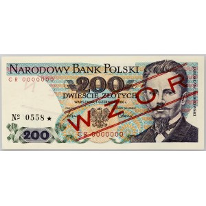 People's Republic of Poland, 200 zloty 1.06.1986, MODEL, No. 0558, CR series