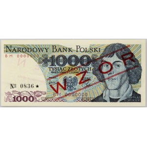 People's Republic of Poland, 1000 zloty 1.06.1979, MODEL, No. 0836, BM series