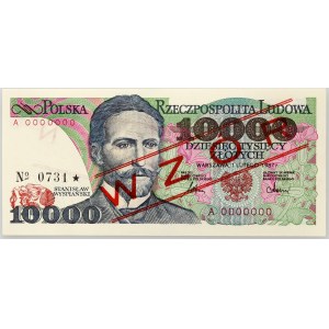 PRL, 10000 zloty 1.02.1987, MODEL, No. 0731, series A