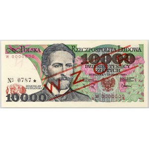 PRL, 10000 zloty 1.12.1988, MODELLO, n. 0787, serie W