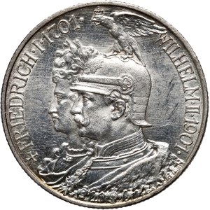 Germany, Prussia, Wilhelm II, 2 marks 1901 A, Berlin, 200th anniversary of the Kingdom of Prussia
