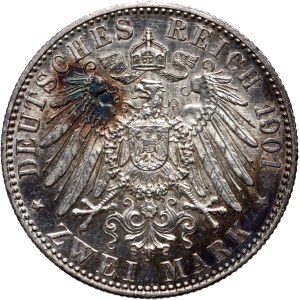 Germany, Prussia, Wilhelm II, 2 marks 1901 A, Berlin, 200th anniversary of the Kingdom of Prussia