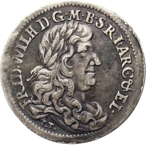 Germany, Brandenburg-Prussia, Frederick William, 1/3 thaler 1671 TT, Königsberg