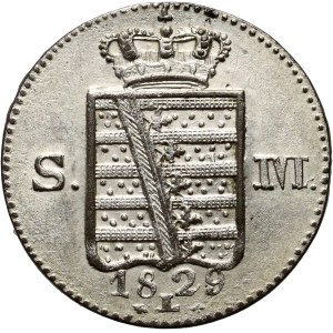 Germany, Saxe-Meiningen, Bernard II, 3 kreuzer 1829, Saalfeld