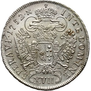 Rakousko, František I. Lotrinský, 17 krajcarů 1752 HA, Hall