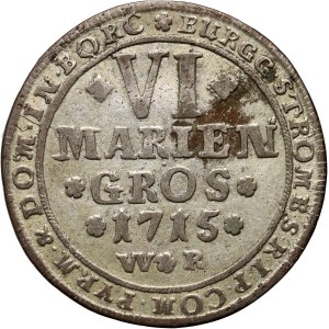 Germany, Bishopric of Münster, Franz Arnold von Wolff-Metternich, 6 groschen 1715 WR