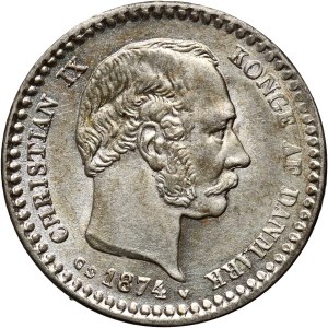 Denmark, Christian IX, 10 ore 1874, Copenhagen