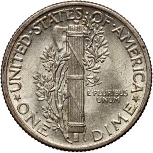 United States of America, 10 cents 1942, Philadelphia, Mercury Dime