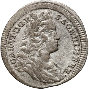 Austria, Charles VI, 3 kreuzer 1721, Vienna