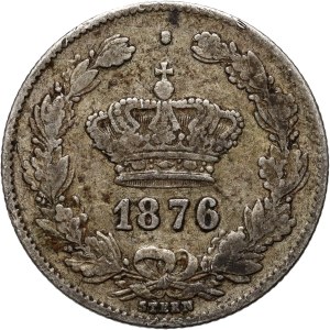Romania, Carol I, 50 bani 1876, Brussels