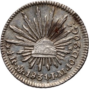 Mexico, 1/2 real 1831 Mo JM, Mexico