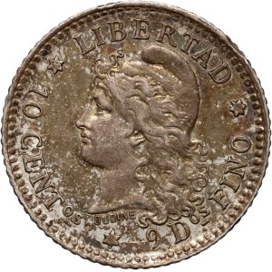 Argentina, 10 centavos 1882, Philadelphia
