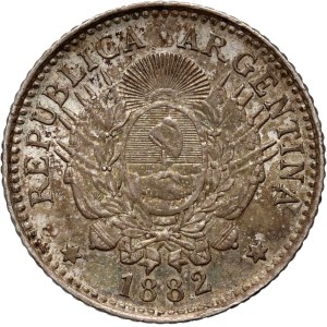 Argentina, 10 centavos 1882, Philadelphia