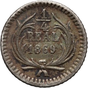 Guatemala, 1/4 real 1869, Guatemala