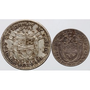 Panama, set of coins from 1904-1930, (2 pieces)
