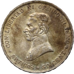 Uruguay, 50 centesimos 1917, Buenos Aires
