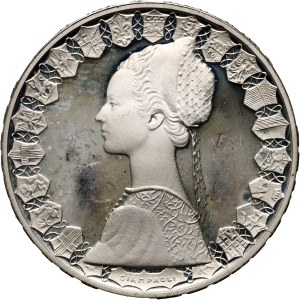 Włochy, 500 lirów 1996, stempel lustrzany, PROOF