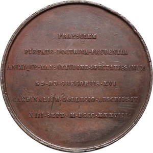 Italy, medal from 1839, minted to commemorate the appointment of the new Cardinal Engelbertus Sterckx