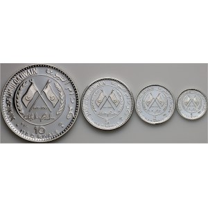 United Arab Emirates, Umm al Qaiwain, set of 4 coins 1,2,5,10 Rials 1970