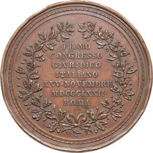 Itálie, medaile z roku 1872, První právní konference