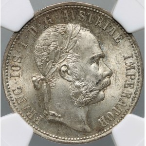Austria, Franz Joseph I, Florin 1875, Vienna