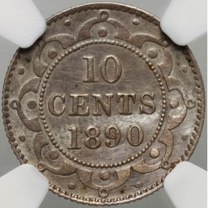 Canada, Newfoundland, Victoria, 10 cents 1890, rare
