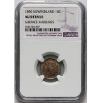 Canada, Newfoundland, Victoria, 10 cents 1890, rare