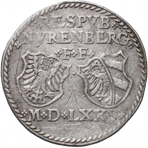 Germany, Nuremberg, 1/2 Guldentaler (30 Kreuzer) 1575 FF