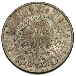 II RP, 10 zloty 1934, Warsaw, Józef Piłsudski
