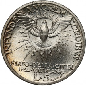Vatican, Sede Vacante, 5 Lire 1939, Rome