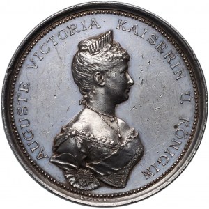 Germany, Empire, Prussia, Wilhelm II and Augusta Victoria, medal from 1895, rare