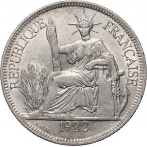 Französisch-Indochina, piastra 1922 H, Birmingham