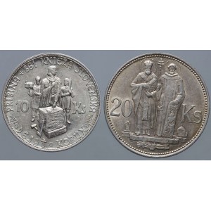 Slovakia, set of silver coins from 1941-1944, (2 pieces)