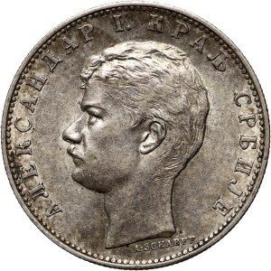 Serbia, Alexander I, dinar 1897