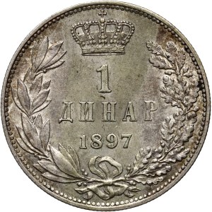 Serbia, Alexander I, dinar 1897