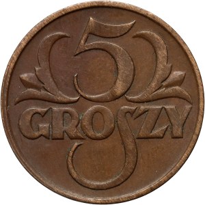 II RP, 5 groszy 1928, Warsaw