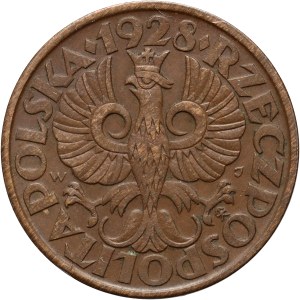 II RP, 5 groszy 1928, Warsaw