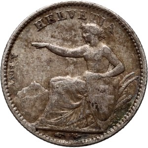 Switzerland, 1/2 franc 1850 A, Paris
