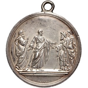 Niemcy, XIX wiek, medal religijny autorstwa Loosa