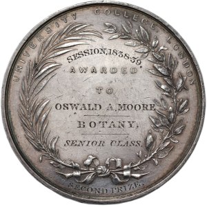 Great Britain, medal from 1839, University of London Prize