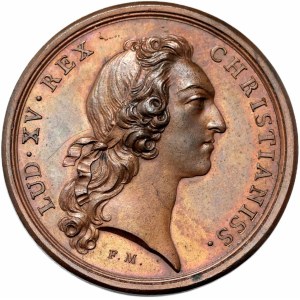 Francia, Luigi XV, medaglia del 1756, Primo Trattato di Versailles