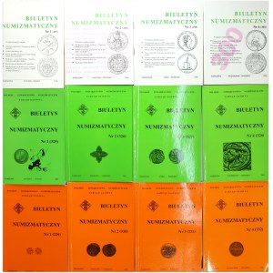 Biuletyn Numizmatyczny z lat 1995, 2002, 2003, zestaw 12 sztuk