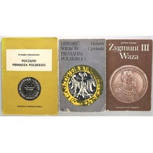 Set of numismatic books, 3 pieces