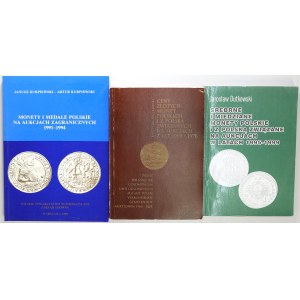 Set of coin and medal auction books, 3 pieces