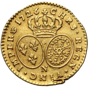 France, Louis XV, 1/2 louis d'or 1726 N, Montpellier